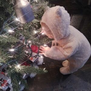 Life size snow baby decoration